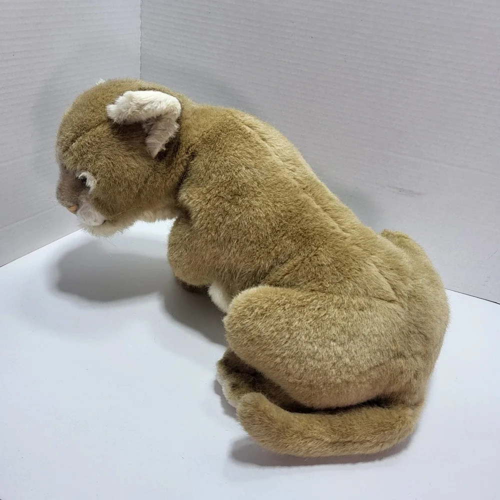 Vintage 1983 Avanti 18" African Lion Cub Stuffed Plush Cat‎ Toy Hand crafted - Picture 5 of 10